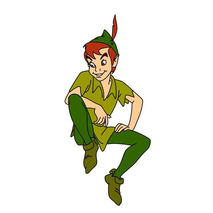 dibujos de Como-dibujar-Peter-Pan-Paso-10