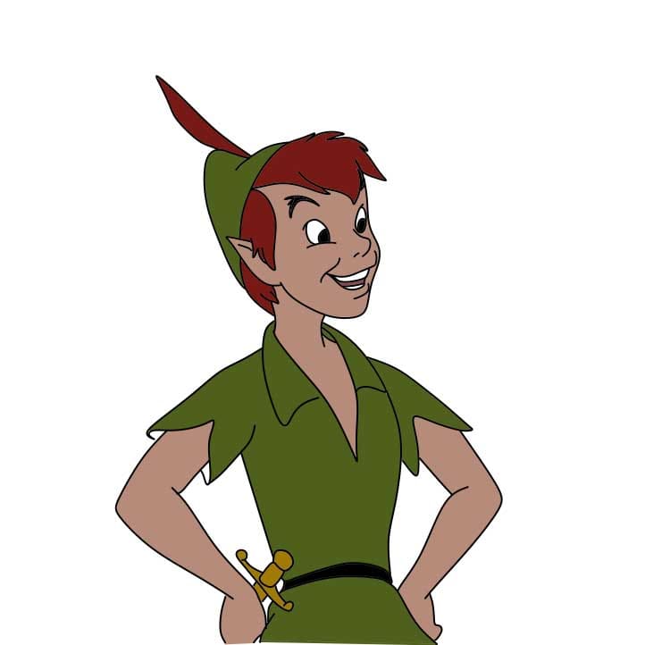 dibujos de Como-dibujar-Peter-Pan-Paso-9