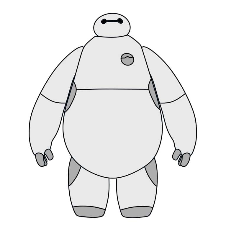 dibujos de Como-dibujar-a-Baymax-Paso-6