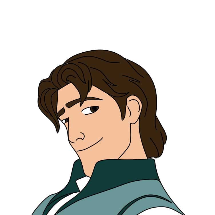 dibujos de Como-dibujar-a-Flynn-Rider-Paso-6-3