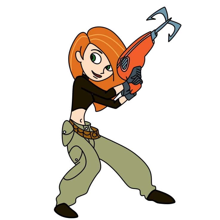 dibujos de Como-dibujar-a-Kim-Possible-Paso-10-1