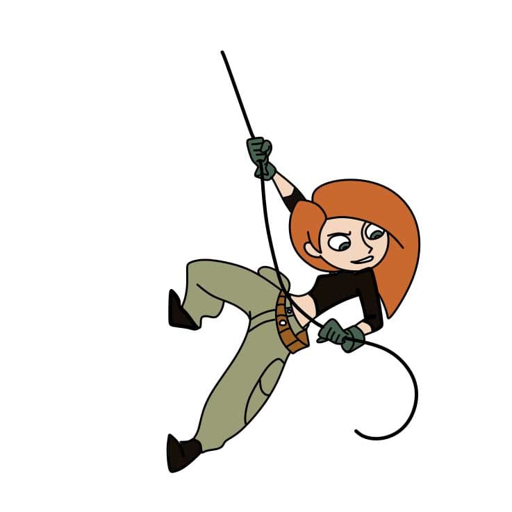 dibujos de Como-dibujar-a-Kim-Possible-Paso-10-4