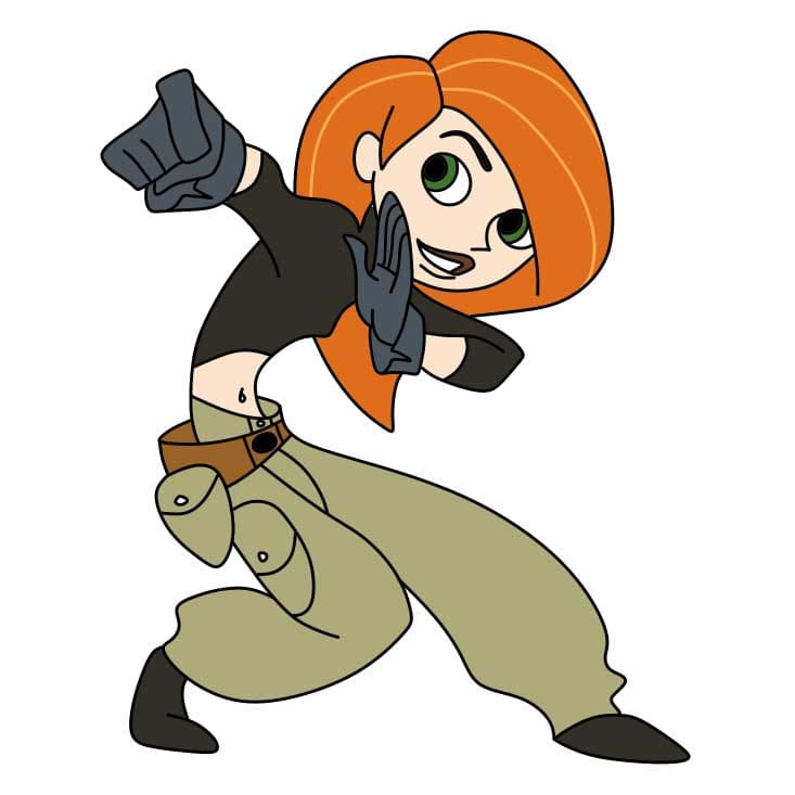 dibujos de Como-dibujar-a-Kim-Possible-Paso-9-4