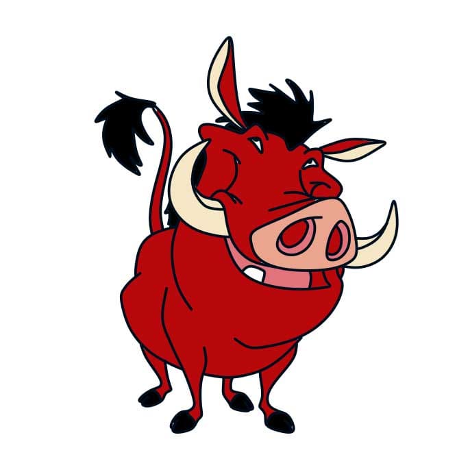 dibujos de Pumbaa