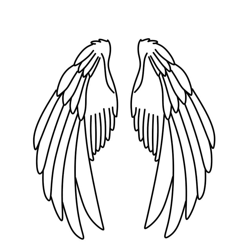 dibujos de Como-dibujar-alas-de-angel-Paso-5-5