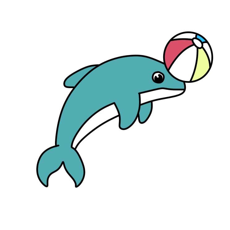 dibujos de Como-dibujar-un-delfin-Paso-6-2