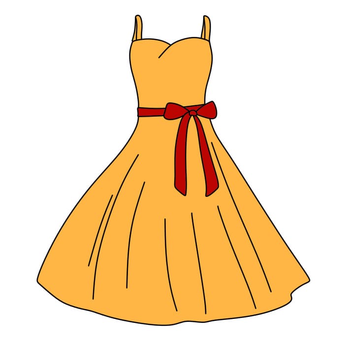 dibujos de Como-dibujar-un-vestido-Paso-6-2