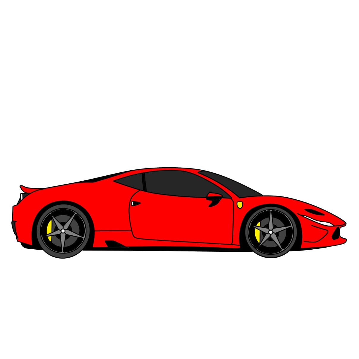 dibujos de Como-dibujar-Ferrari-–-Paso-1
