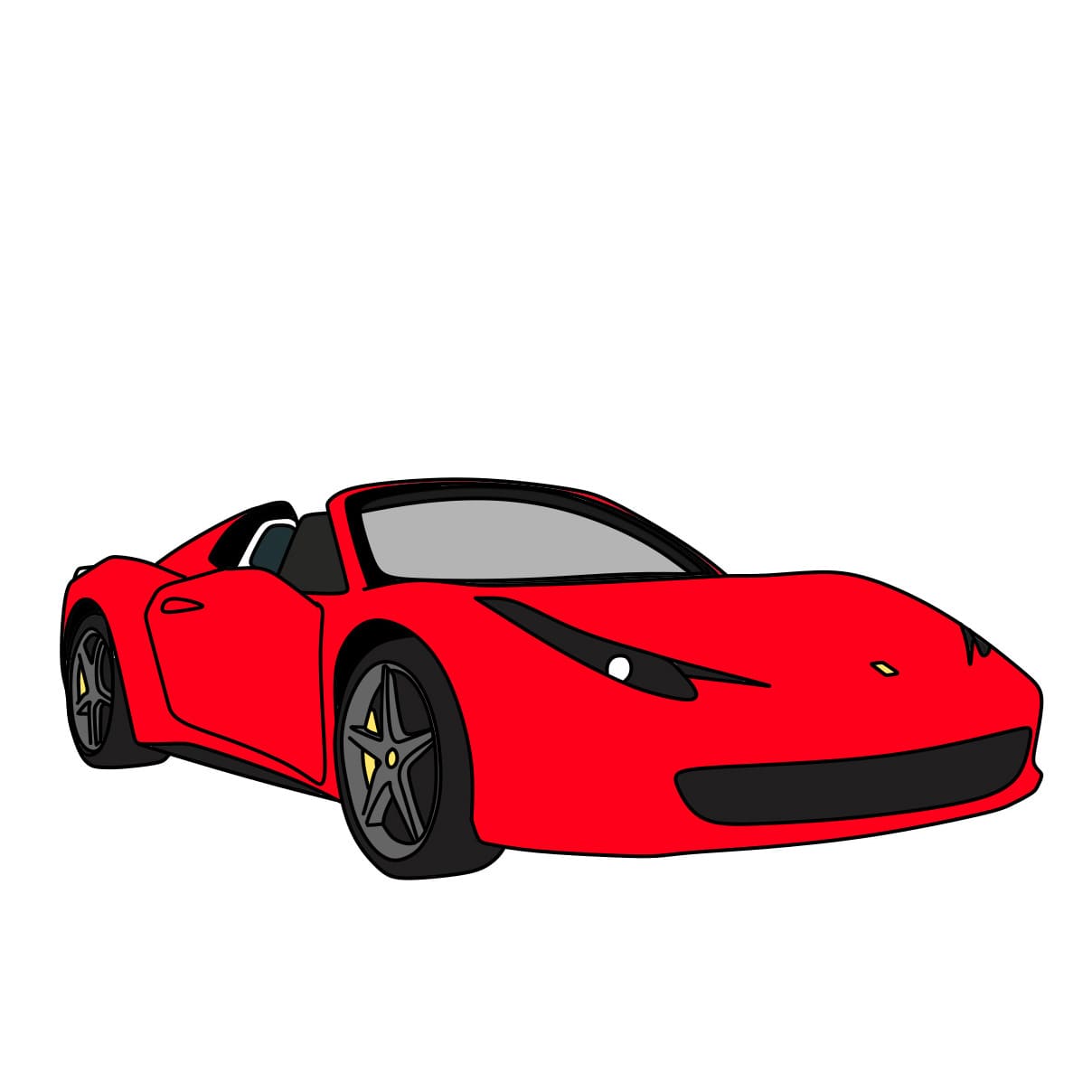 dibujos de Como-dibujar-Ferrari-–-Paso-4