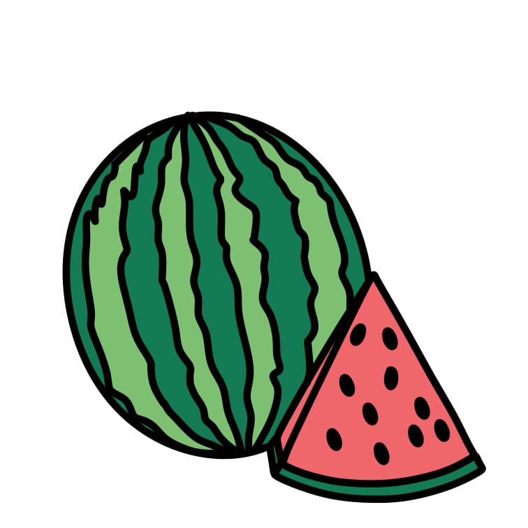 dibujos de Como-dibujar-sandia-Paso-7-3