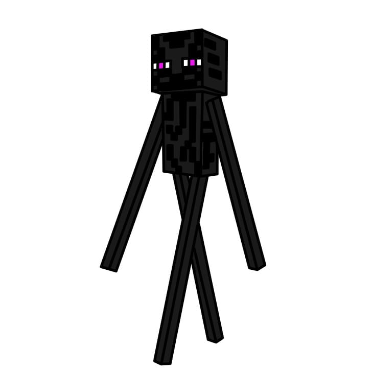 dibujos de Como-dibujar-a-Enderman-Paso-7-5