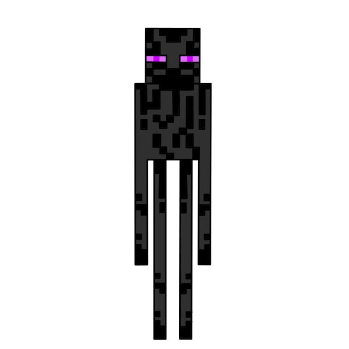 dibujos de Como-dibujar-a-Enderman-Paso-7