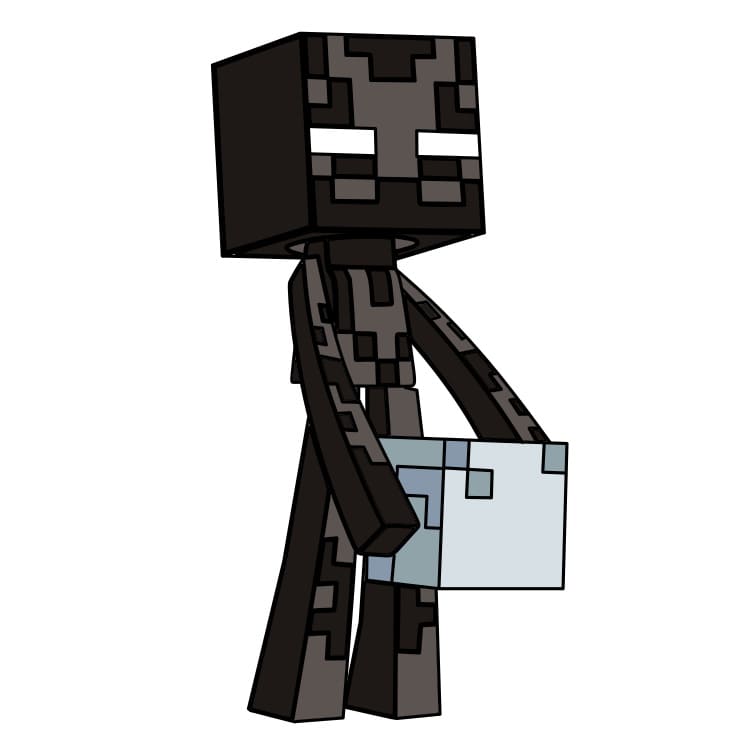 dibujos de Como-dibujar-a-Enderman-Paso-9