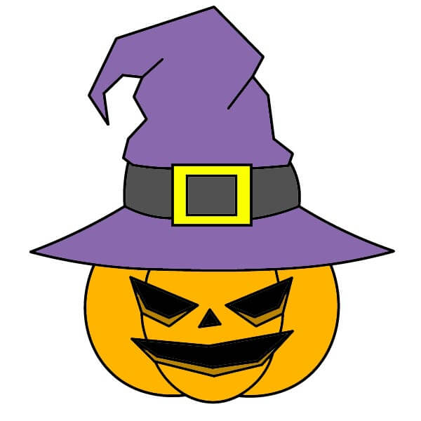 dibujos de Sombrero de Bruja 6-7