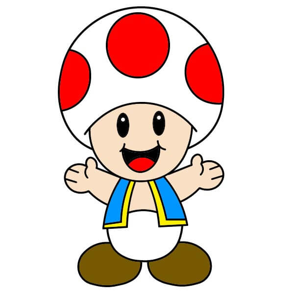 dibujos de Toad Mario 3-12