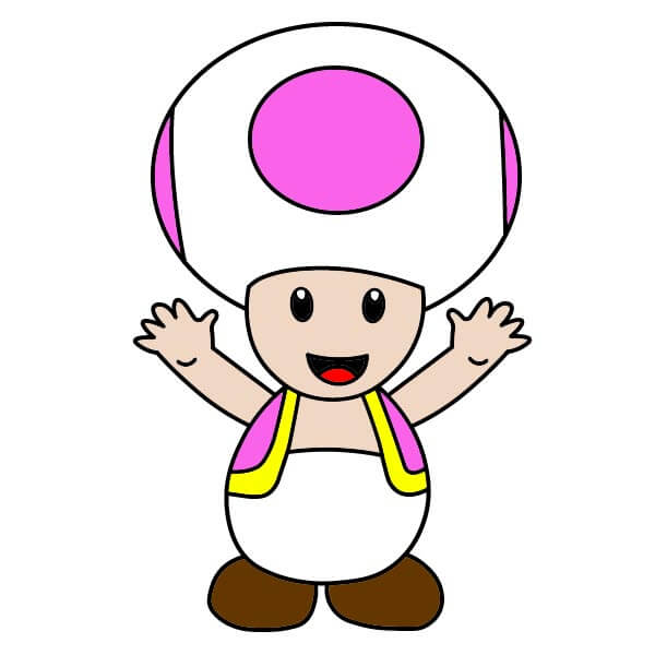 dibujos de Toad Mario 6-10