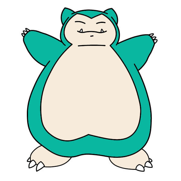 dibujos de Snorlax