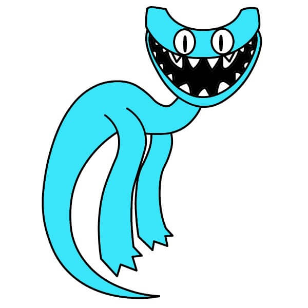 dibujos de Cyan Rainbow Friends 9