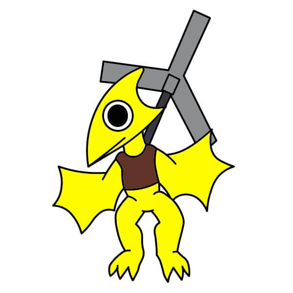 dibujos de Yellow Rainbow Friends 9