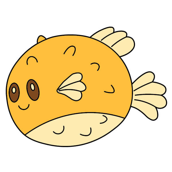 dibujos de Pez globo 6-9