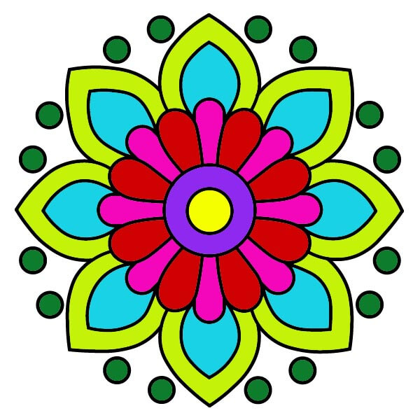 dibujos de Mandala 3-8