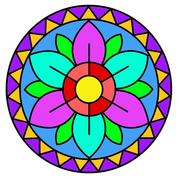 dibujos de Mandala 5-8