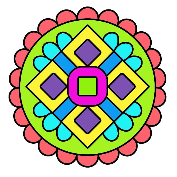 dibujos de Mandala 6-9