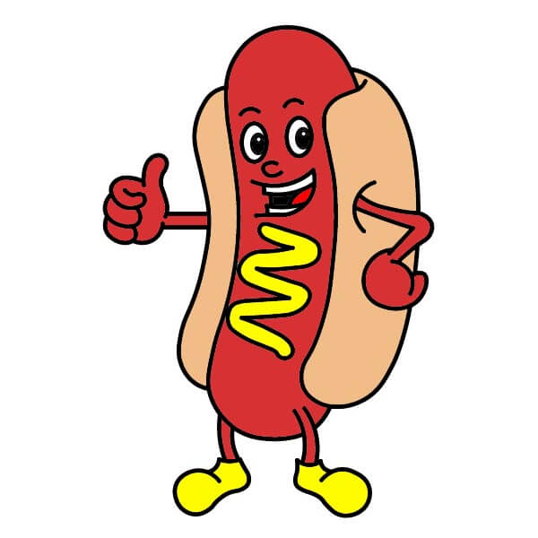 dibujos de Hot Dog 2-9