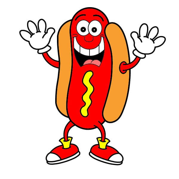 dibujos de Hot Dog 3-10