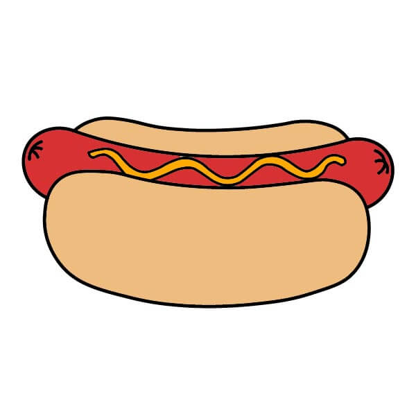 dibujos de Hot Dog 4-6