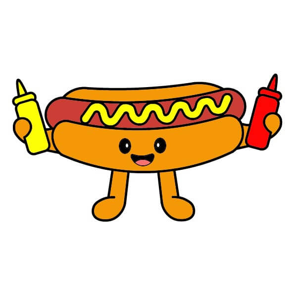 dibujos de Hot Dog 5-9