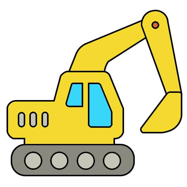 dibujos de Excavadora
