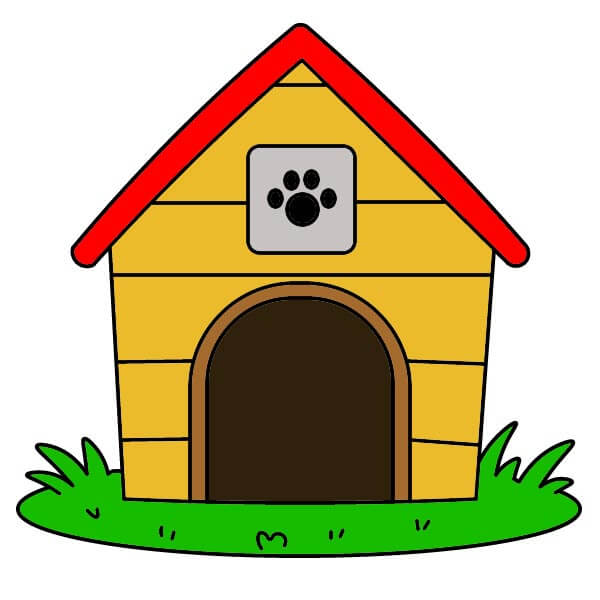 dibujos de Caseta para perros